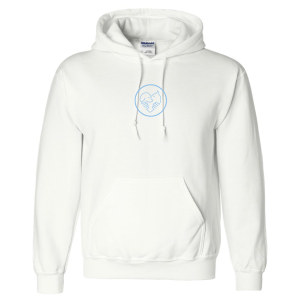 Gildan Hooded Sweatshirt -- White