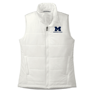 Ladies Port Authority Puffer Vest -- Marshmallow