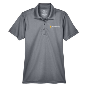Ladies UltraClub Ladies Cool & Dry Mesh Pique Polo -- Charcoal