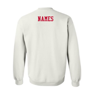 Men/Unisex Gildan Heavy Blend Crew Neck Sweatshirt -- White