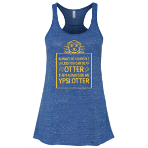 Ladies Bella Canvas Lightweight Flowy Tank -- True Royal Marble