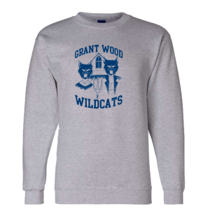 Men/Unisex Champion Eco 9 oz 50/50 Crewneck Sweatshirt -- Light Steel