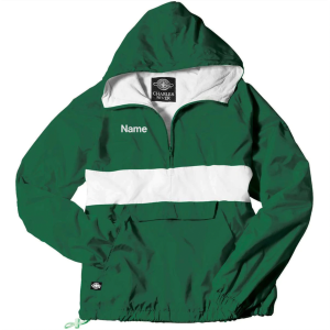 Men/Unisex Charles River Classic CPR Pullover -- Forest / White
