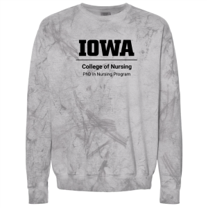 Men/Unisex Comfort Colors Adult Color Blast Crewneck Sweatshirt -- Smoke