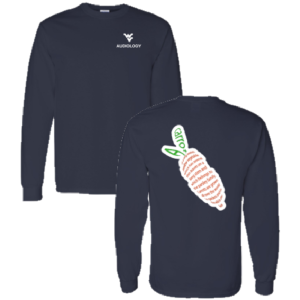 Carrot Passage Men/Unisex Gildan Heavy Cotton Longsleeve Basic T-Shirt -- Navy