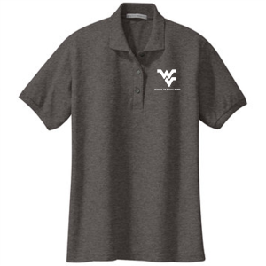 Ladies Port Authority Ladies Silk Touch Sport Shirt. -- Charcoal Heather Grey