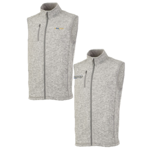 Men/Unisex Charles River Mens Pacific Heathered Vest -- Light Grey Heather