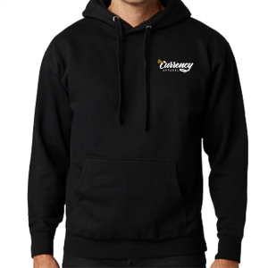 Embroidered Men/Unisex Cotton Heritage Unisex Premium Pullover Hoodie -- Black