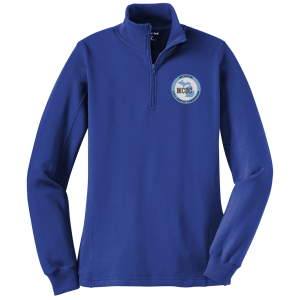 Ladies Sport Tek Ladies Quarter Zip Sweatshirt -- True Royal
