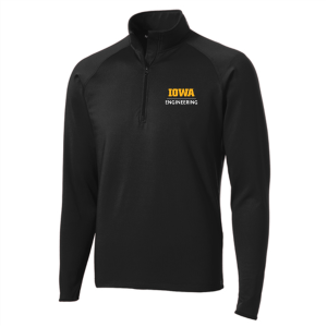 Men/Unisex Sport Tek Sport Wick Stretch Half Zip Pullover -- Black