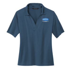 Ladies Mercer+Mettle Women's Stretch Jersey Polo -- Parisian Blue