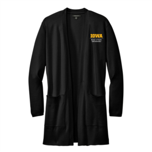 Ladies Mercer+Mettle Women's Open Front Cardigan Sweater -- Deep Black