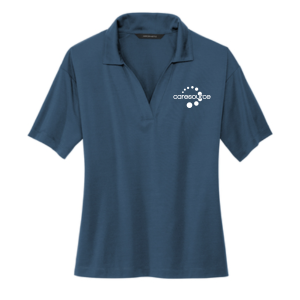 Ladies Mercer+Mettle Women's Stretch Jersey Polo -- Parisian Blue