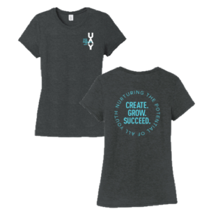 Ladies District Perfect Tri Tee -- Black Frost