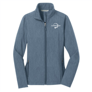 Ladies Port Authority Ladies Core Soft Shell Jacket -- Navy Heather