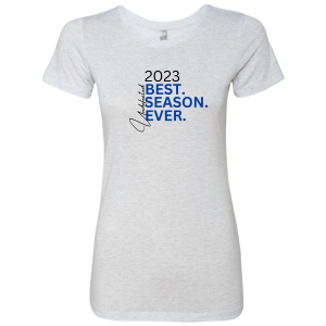 Ladies Next Level Apparel Tri Blend Crew -- Heather White