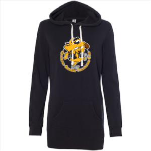 Ladies Independent Tracking Co Special Blend Hooded Pullover Dress -- Black