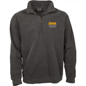 Men/Unisex Comfort Colors Adult Quarter Zip Sweatshirt -- Grey