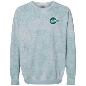 Men/Unisex Comfort Colors Adult Color Blast Crewneck Sweatshirt -- Ocean