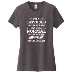 Ladies District Made Women's Very Important Tee -- Heathered Charcoal