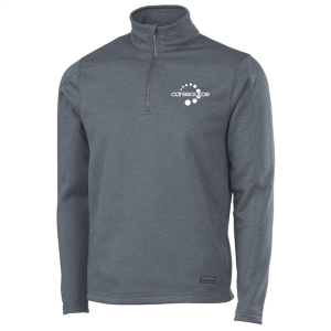 Men/Unisex Charles River Stealth Zip Pullover -- Charcoal Heather