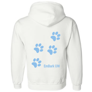 Gildan Hooded Sweatshirt -- White