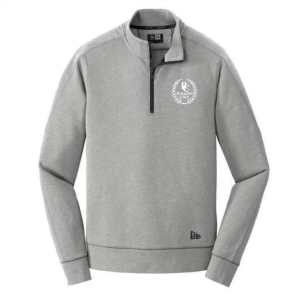 Mens New Era Tri-Blend Fleece 1/4-Zip Pullover -- Shadow Grey Heather