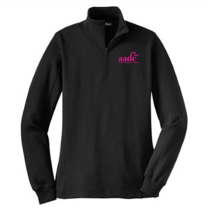 Ladies Sport Tek Quarter Zip Sweatshirt -- Black