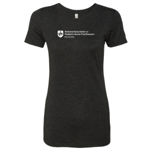 Ladies Next Level Apparel Tri Blend Crew -- Vintage Black