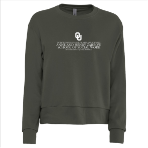 Ladies Next Level Ladies' Laguna Sueded Sweatshirt -- Heavy Metal