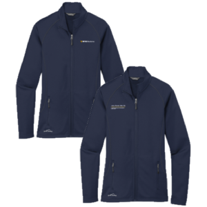 Ladies Eddie Bauer Ladies 1/2-Zip Base Layer Fleece -- River Blue Navy