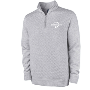 Men/Unisex Charles River Men's Franconia Quilted Pullover -- Heather Grey
