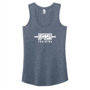 District Made Ladies Perfect Tri Racerback Tank -- Navy Frost