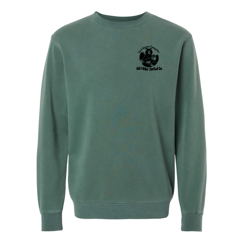 Independent Trading Co. Unisex Pigment Dyed Crew Neck Pigment Alpine Green