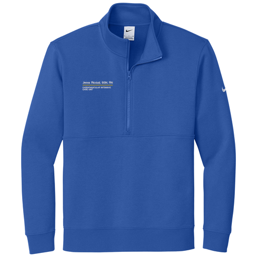 Nike Club Fleece Sleeve Swoosh 1/2-Zip -- Game Royal