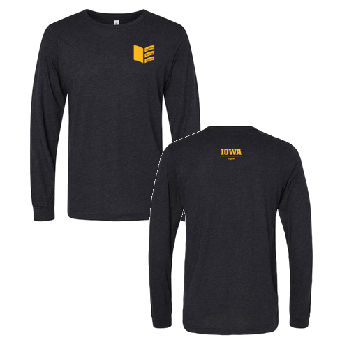 Bella+Canvas Unisex Triblend Long Sleeve Tee- Triblends -- Black Heather Triblend