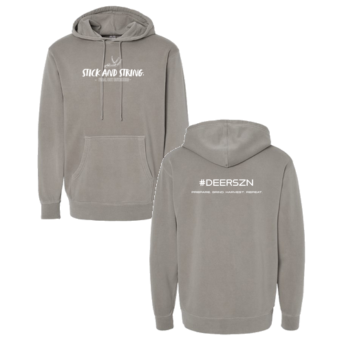 Independent Trading Co. Midweight Pigment-Dyed Hooded Sweatshirt -- Pigment Cement