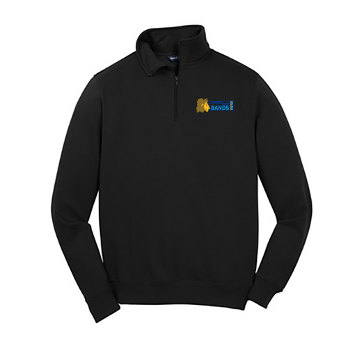 Sport Tek Quarter Zip Sweatshirt -- Black