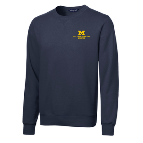 Men/Unisex Sport-Tek Crewneck Sweatshirt -- True Navy, $36