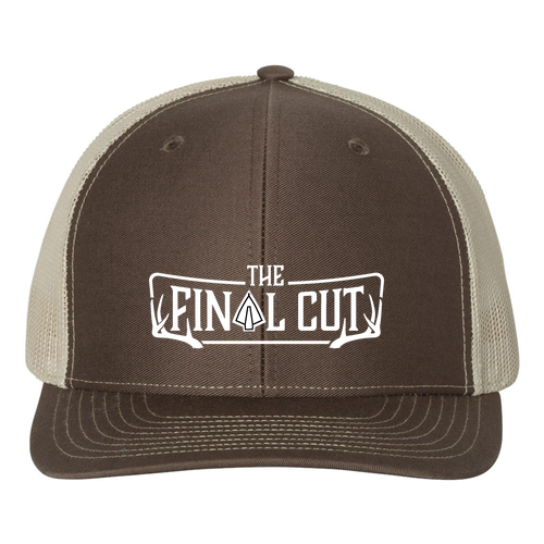 Richardson Trucker Snapback Hat -- Brown / Khaki