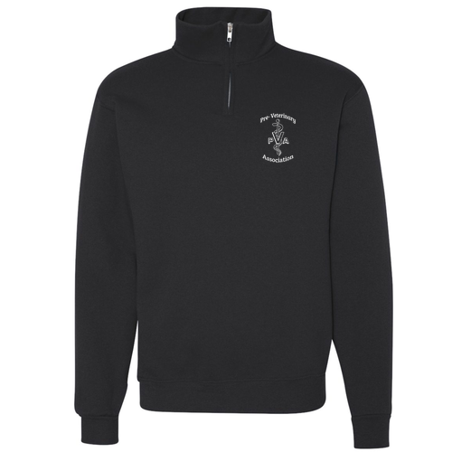 Jerzees 9.3 Oz 50/50 Nublend Quarter Zip Sweatshirt Adult -- Black