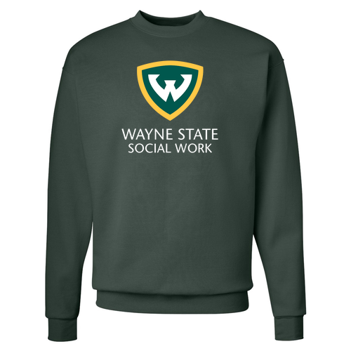 Hanes 7.8 Oz., 50/50 Fleece Comfort Blend Crew Adult -- Deep Forest