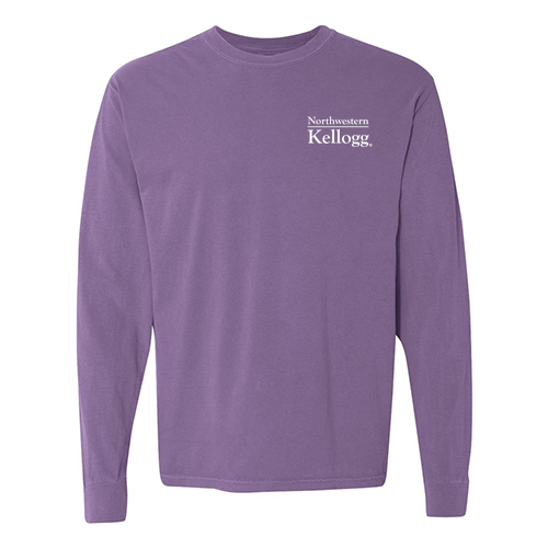 Comfort Colors Ringspun Long Sleeve Tee -- Violet
