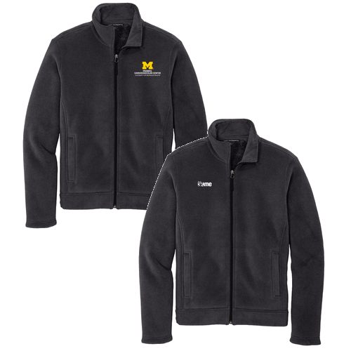 Men/Unisex Port Authority Ultra Warm Brushed Fleece Jacket -- Graphite / Deep Black