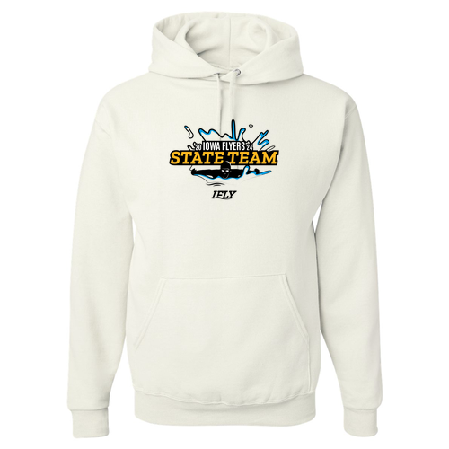 Jerzees 8 oz 50/50 Nublend Adult Hooded Sweatshirt -- White