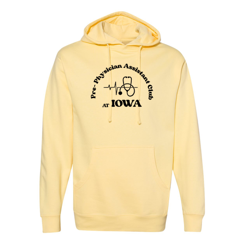 Independent Trading Midweight Hooded Sweatshirt -- Light Yellow