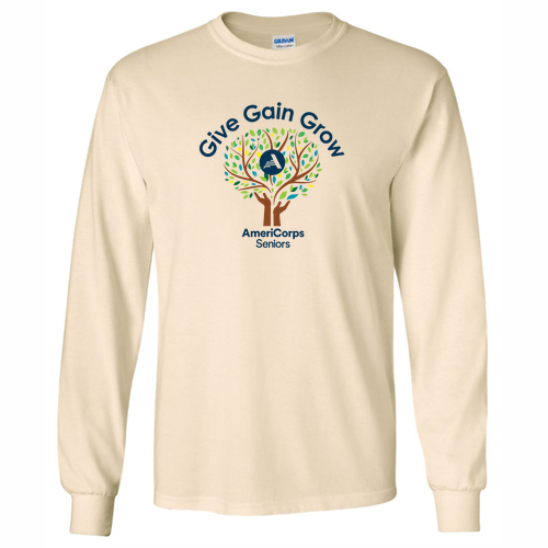 Gildan Ultra Cotton Longsleeve Basic T-Shirt -- Natural