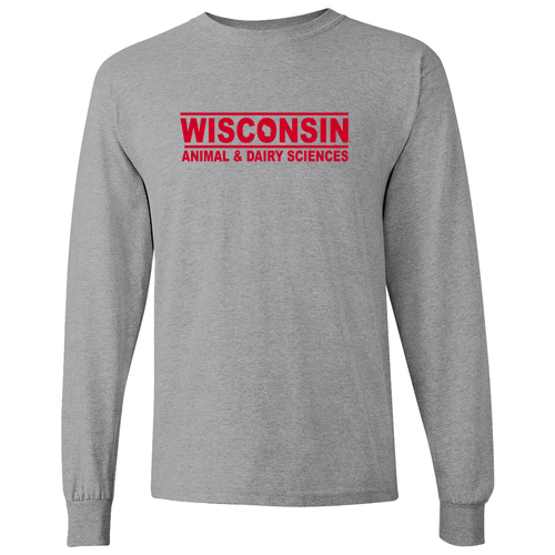 Gildan Heavy Cotton Longsleeve Basic T-Shirt -- Sport Grey