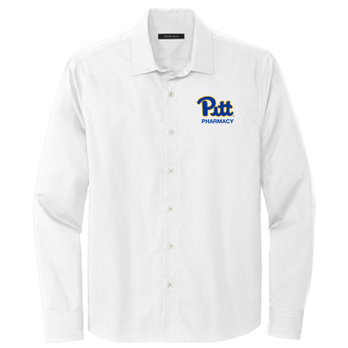Mercer+Mettle Long Sleeve Stretch Woven Shirt -- White