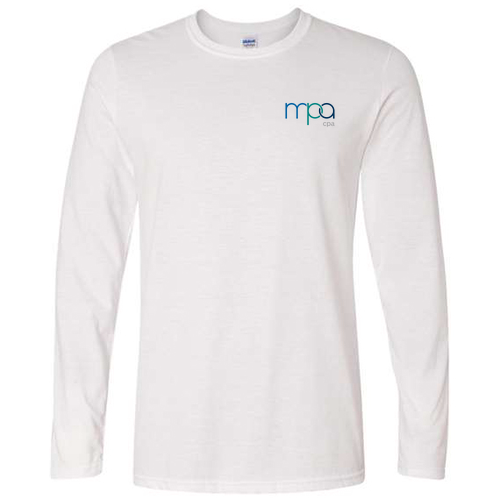 Gildan Softstyle Longsleeve T Shirt -- White